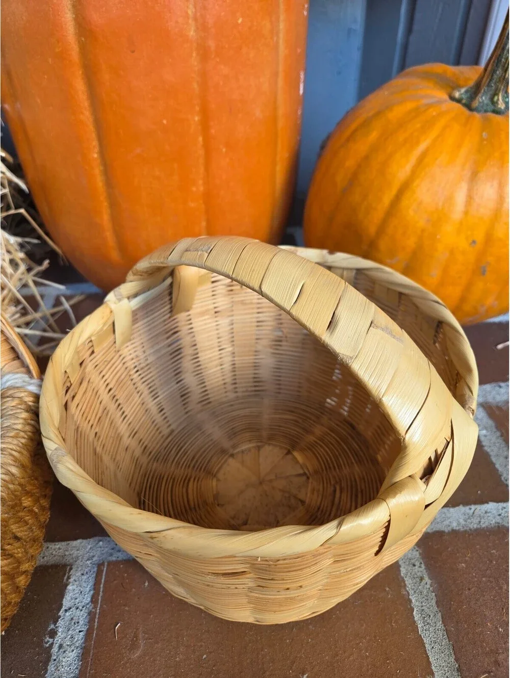 Trio of vintage Baskets Fall Decor, Farmhouse